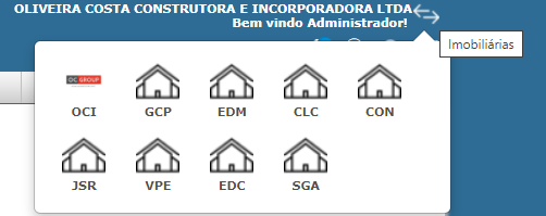 Exemplo de uma imobiliária com várias unidades.